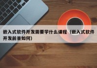 嵌入式软件开发需要学什么课程（嵌入式软件开发前景如何）